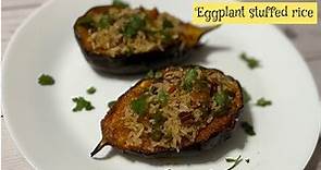 Stuffed Eggplant Rice Recipe! | Eggplant Recipe | Yummy Food Recipe