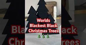Blackest Black Christmas tree DIY wood Christmas Decorations