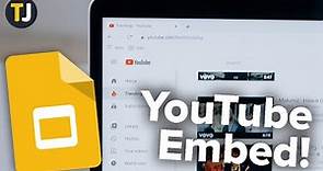 How to EMBED YouTube Videos on Google Slides!