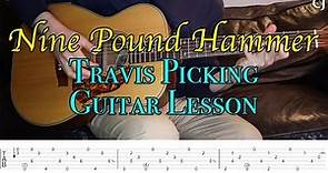 Nine Pound Hammer - Merle Travis (With Tab) | Watch & Learn Travis Picking Guitar Lesson