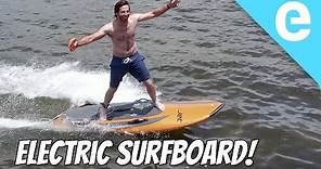 First test of the YuJet ELECTRIC surfboard (and wiping out!)