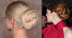 Emma Stone hair tutorial for New Year's eve: easy red carpet updo in 3 minutes
