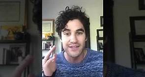 Darren Criss live via his Instagram on May 5, 2020.