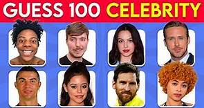 Guess the Celebrity in 3 Seconds | 100 Most Famous People