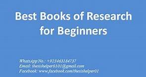 Best Books of Research for Beginners
