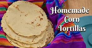 HOW TO MAKE HOMEMADE CORN TORTILLAS: Easy Recipe Using Maseca Corn Masa Flour/Tortillas de Maiz