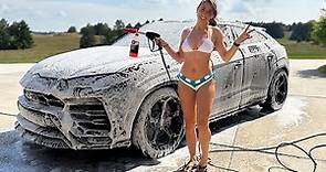 My FIRST Bikini Car Wash! | Soaking Wet!