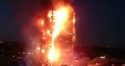 Al menos 200 bomberos atienden aparatoso incendio en edificio en Londres