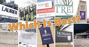 Ranking Canadian Universities by Social-Life (Ontario)
