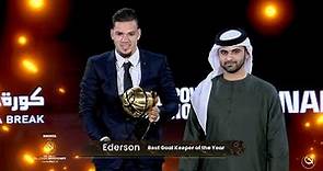 Ederson awarded Best Goalkeeper