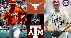 #9 Texas vs #5 Texas A&M | College World Series Elimination Game | 2022 College Baseball Highlights