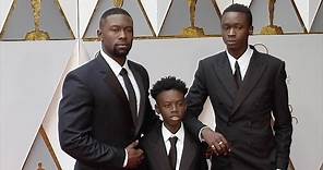 Trevante Rhodes, Alex R. Hibbert, Ashton Sanders 2017 Oscars Red Carpet