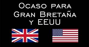 Ocaso para Gran Bretaña y EE.UU.