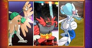 Discover the Final Evolutions of the Starter Pokémon in Pokémon Sun and Pokémon Moon!