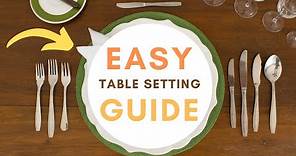 How to Set a Dinner Table with Cutlery (FULL TUTORIAL)