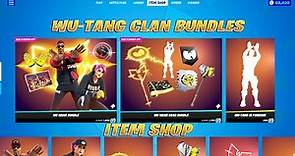 NEW Wu-Tang Clan (Wu Wear & Gear Bundles) Item Shop Preview! Fortnite