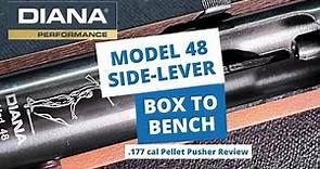 Box to Bench with the Diana 48 in .177 - A side-lever, spring powered air rifle from Germany