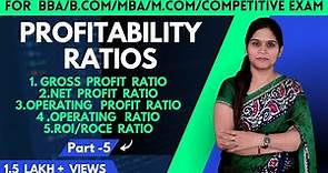 Profitability Ratio | Accounting Ratios | Ratio Analysis | Meaning| Numerical | Class 12 | BBA