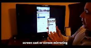 screen cast or screen mirroring for facebook live