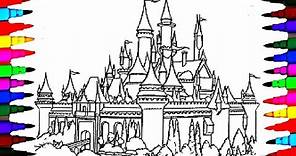 How To Color Kids Castle Rainbow Sparkle - Coloring Pages - Videos For Children - Learn Colors