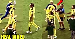 Watch MS Dhoni crying after lifting Ravindra Jadeja when CSK won the IPL 2023 Final in last over
