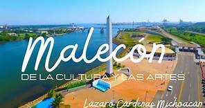 Malecón de la Cultura y las Artes en Lázaro Cárdenas Michoacán México.
