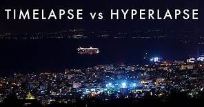 TIME LAPSE vs HYPERLAPSE