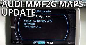 How to update Audi MMI 2G maps (GPS navigation A4 A5 A6 A8 Q7) 4E0 060 884 DT Navteq