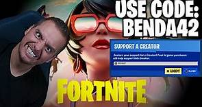 How to enter a Fortnite support a creator code