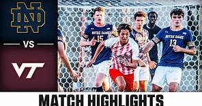 Notre Dame vs. Virginia Tech ACC Men's Soccer Highlights (2023)