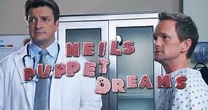 NEIL PATRICK HARRIS & NATHAN FILLION in DOCTOR'S OFFICE - Neil's Puppet Dreams