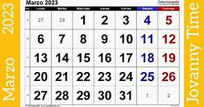 Calendario - Marzo 2023