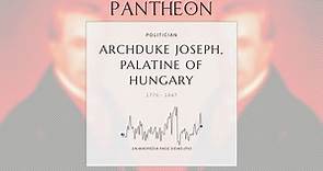 Archduke Joseph, Palatine of Hungary Biography - Penultimate palatine of Hungary 1796–1847 from the House of Habsburg-Lorraine