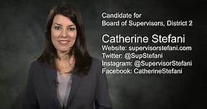 Catherine Stefani, Candidate for Board of Supervisors, District 2
