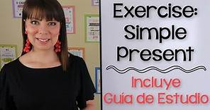 EJERCICIOS CON PRESENTE SIMPLE EN INGLES - WHERE AND WHAT