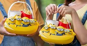 置物籃回歸！麥當勞最新「小小兵香蕉船」，史都華、蘿蔔4個角色齊聚 |    食尚玩家