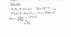 Teorema 5 (Principio de Rayleigh)
