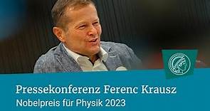 Ferenc Krausz, Nobelpreis für Physik 2023 | Aufzeichnung der Pressekonferenz vom 03.10.23