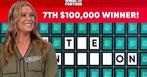 Jinger Becomes the 7th $100,000 Winner This Season! | Wheel of Fortune