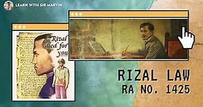 RIZAL LAW (RA No. 1425)