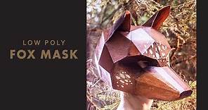 Low poly Fox Mask • Quick tutorial