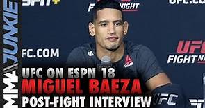 Miguel Baeza wants top 15 after going to 10-0 | UFC on ESPN 18 full interview