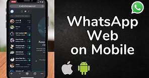 How to use WhatsApp Web on iPhone and Android [2023]