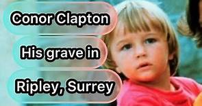 Conor Clapton His grave in Ripley, Surrey