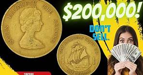 Super Rare East Caribbean States one dollar 1981 most valuable one dollar coins Worth money!