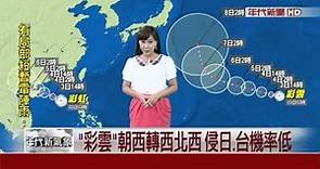 10/3海上雙颱 「彩虹」 「彩雲」對台皆無影響