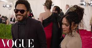Lenny Kravitz and Lisa Bonet at the Met Gala 2015 | China: Through the Looking Glass