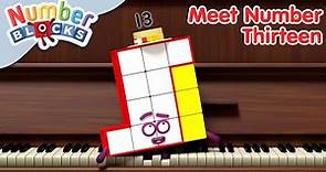 @Numberblocks - All About Number Thirteen | Meet the Numbers | Learn to Count