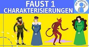 Faust 1 - Charakterisierungen: Faust, Mephisto, Gretchen & Marthe - Deutsch Literatur / Abitur