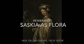 Saskia as Flora, by Rembrandt